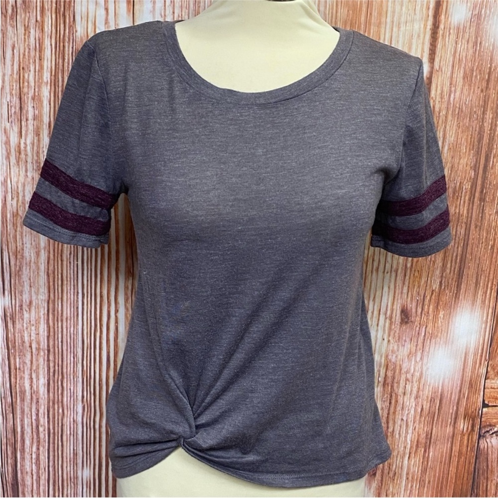 Wallflower Twist Front Tee Shirt